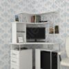 Белый компьютерный стол Мебелеф-4
