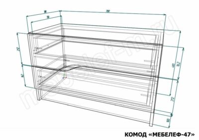 Комод Мебелеф 47 размеры