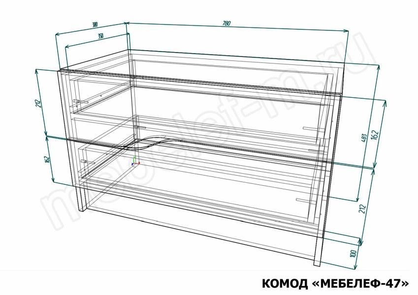 Комод Мебелеф 47 размеры