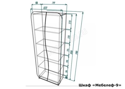 шкаф Мебелеф 9 1 размеры
